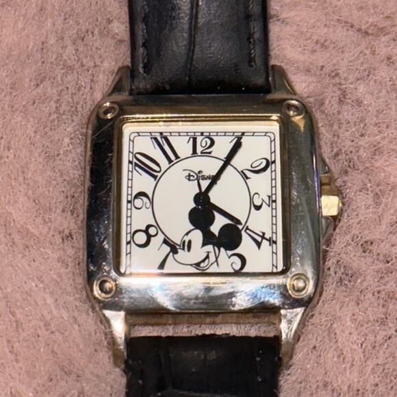 Disney Adult Classic Square Metal Analog Quartz Watch - Picture 1 of 3